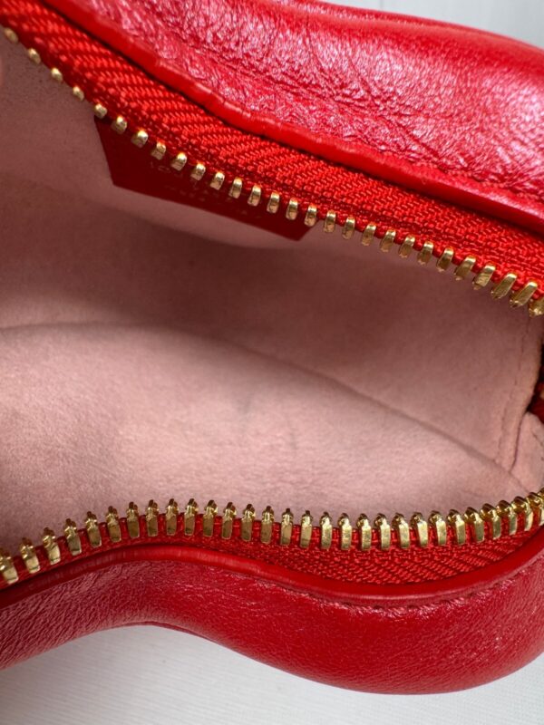 p1-156.jpg Louis Vuitton M80837 Heart on Chain Lipstick Red Monogram Lambskin Sac Coeur Bag
