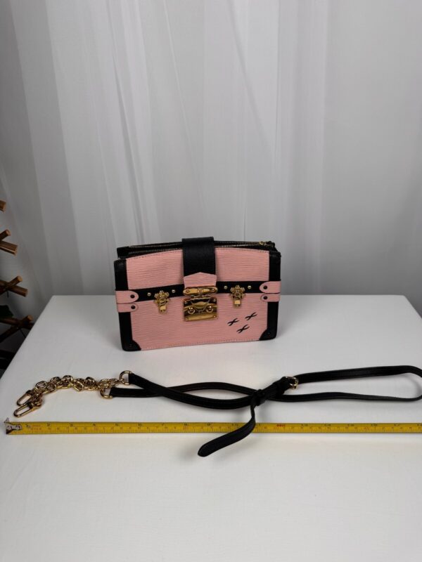 p1-187.jpg Louis Vuitton M53191 Epi Trunk Clutch Rose Ballerine Pink Black Crossbody Bag