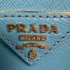 p1-21.jpg Prada Saffiano Lux Dusty Teal / Turquoise Leather Small Dome Satchel Crossbody Bag Gold Hardware