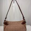 p1-237.jpg Salvatore Ferragamo Gancini Monogram Shoulder Bag Beige Brown Y2K Baquette