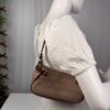 p1-238.jpg Salvatore Ferragamo Gancini Monogram Shoulder Bag Beige Brown Y2K Baquette