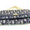 p1-337.jpg Vintage Christian Dior Oblique Trotter Chain Shoulder Bag Navy Beige