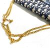 p1-339.jpg Vintage Christian Dior Oblique Trotter Chain Shoulder Bag Navy Beige