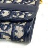 p1-340.jpg Vintage Christian Dior Oblique Trotter Chain Shoulder Bag Navy Beige