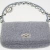 p1-348.jpg Miu Miu Crystal Light Blue Shearling Fur Shoulder Bag 5BD233 Two Straps