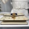 p1-35.jpg Gucci Sylvie Bee Star Ivory Leather Shoulder Bag 524405 Two Straps