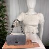 p1-350.jpg Miu Miu Crystal Light Blue Shearling Fur Shoulder Bag 5BD233 Two Straps