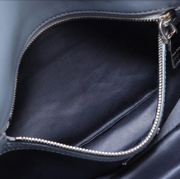 p1-362.jpg Miu Miu Crystal Light Blue Shearling Fur Shoulder Bag 5BD233 Two Straps
