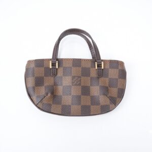 Louis Vuitton Damier Ebene Manosque GM Pochette Mini Top Handle Bag