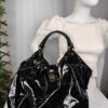 Louis Vuitton Monogram Mahina XL Black Patent Leather Hobo Tote