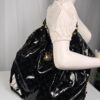 Louis Vuitton Monogram Mahina XL Black Patent Leather Hobo Tote
