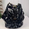 Louis Vuitton Monogram Mahina XL Black Patent Leather Hobo Tote