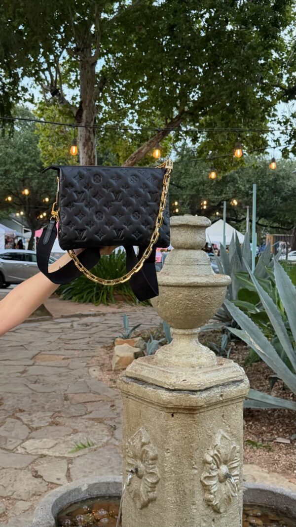 FullSizeRender Louis Vuitton Coussin PM M57790 Black Monogram Lambskin Bag