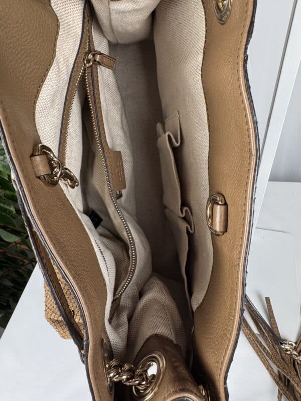 IMG_7195 Gucci Soho Limited Edition Brown Python Chain Shoulder Bag
