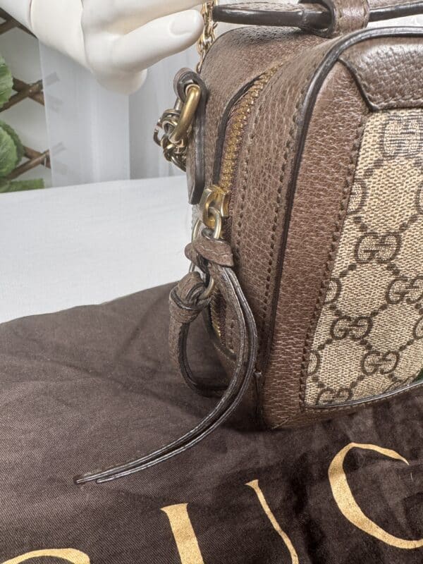IMG_8651 Gucci Ophidia Mini Top Handle Bag 696180 GG Supreme Canvas