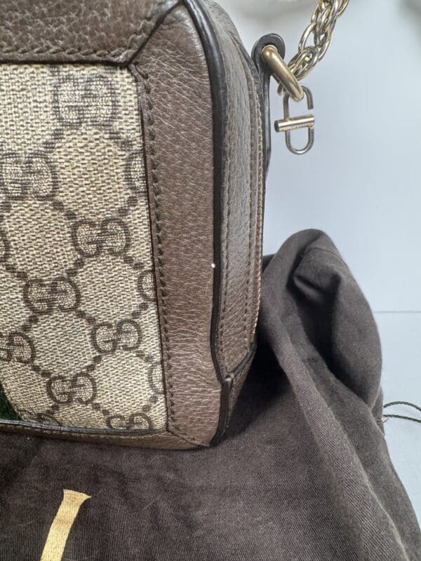 IMG_8654 Gucci Ophidia Mini Top Handle Bag 696180 GG Supreme Canvas