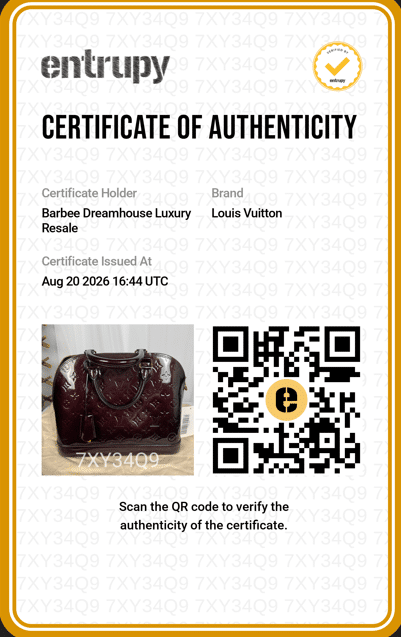 Screenshot 2026-08-22 095323 Louis Vuitton Alma MM Amarante Burgundy Monogram Vernis Handbag