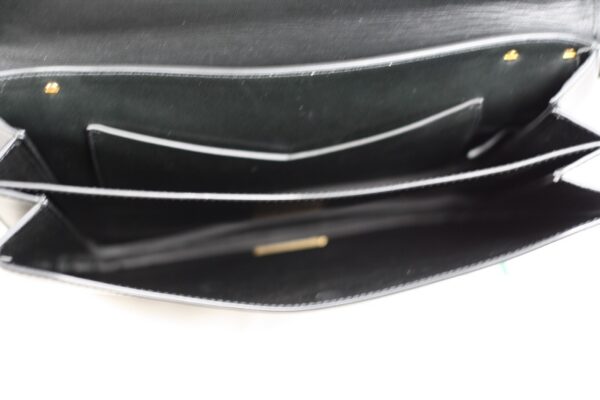 p1-100.jpg Bottega Veneta Medium Mount Envelope Bag Black Leather Gold Chain 667398