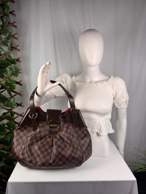 Louis Vuitton Sistina N41542 Damier Ebene Shoulder Bag with Box & Dustbag
