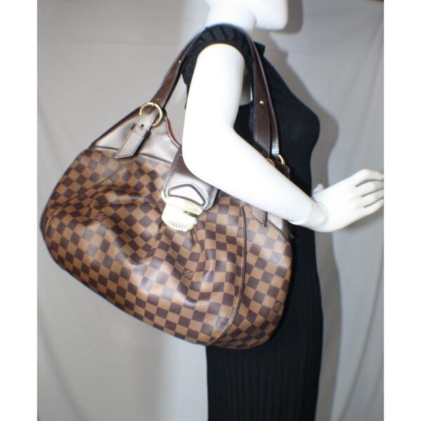p1-115.jpg Louis Vuitton Sistina N41542 Damier Ebene Shoulder Bag with Box & Dustbag