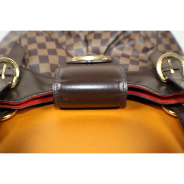 p1-119.jpg Louis Vuitton Sistina N41542 Damier Ebene Shoulder Bag with Box & Dustbag