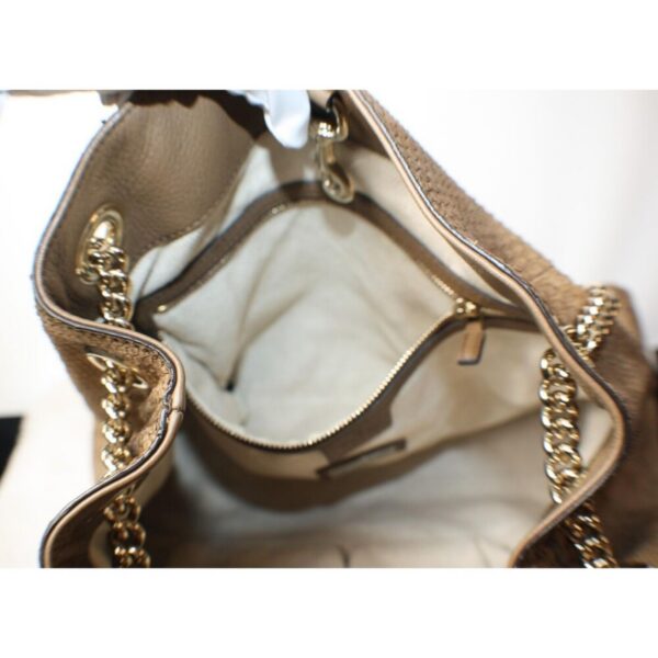 p1-149.jpg Gucci Soho Limited Edition Brown Python Chain Shoulder Bag