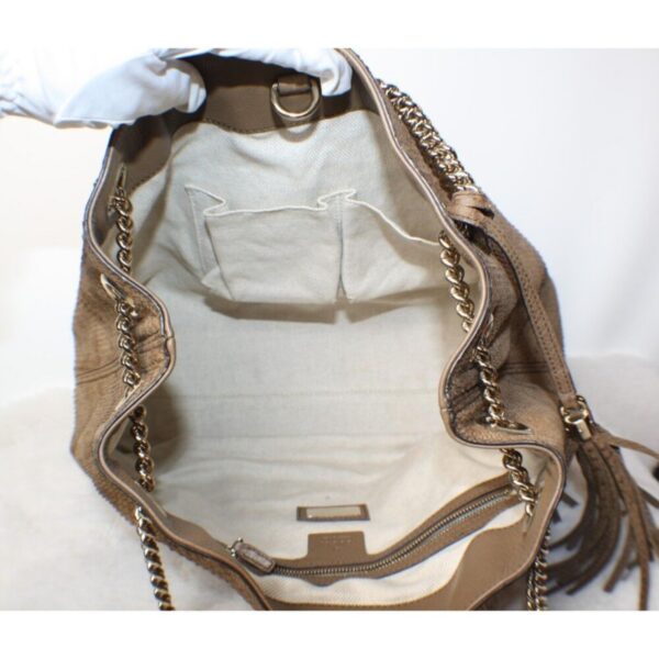 p1-150.jpg Gucci Soho Limited Edition Brown Python Chain Shoulder Bag