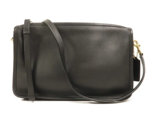 p1-224.jpg Coach Basic Bag 9455 Black Leather Crossbody with Dust Bag