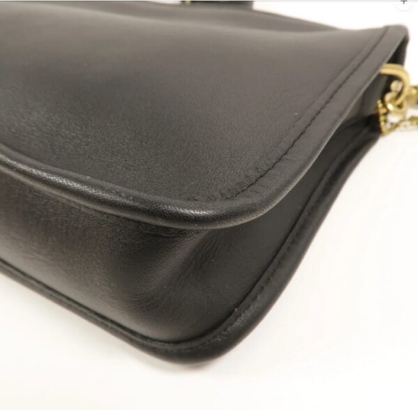 p1-233.jpg Coach Basic Bag 9455 Black Leather Crossbody with Dust Bag