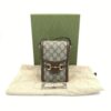 Gucci Horsebit 1955 GG Supreme Mini Crossbody Bag Brown