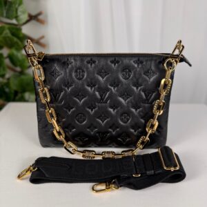 Louis Vuitton Coussin PM M57790 Black Monogram Lambskin Bag
