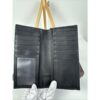 p1-51.jpg Gucci Black Leather Python-Accent Long Bifold Wallet with ID Window & Box