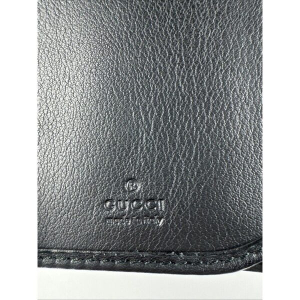 p1-52.jpg Gucci Black Leather Python-Accent Long Bifold Wallet with ID Window & Box