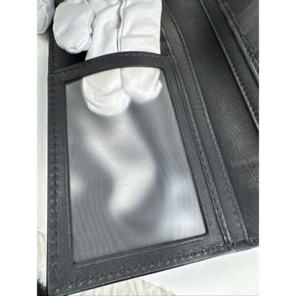 p1-58.jpg Gucci Black Leather Python-Accent Long Bifold Wallet with ID Window & Box