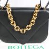 p1-93.jpg Bottega Veneta Medium Mount Envelope Bag Black Leather Gold Chain 667398