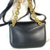 p1-98.jpg Bottega Veneta Medium Mount Envelope Bag Black Leather Gold Chain 667398