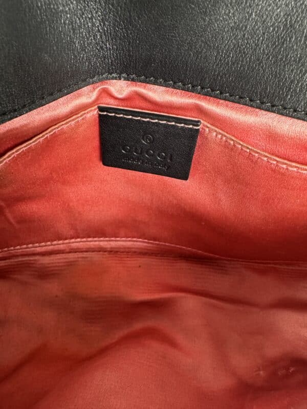IMG_7896 Gucci GG Marmont Small Black Velvet Matelassé Shoulder Bag