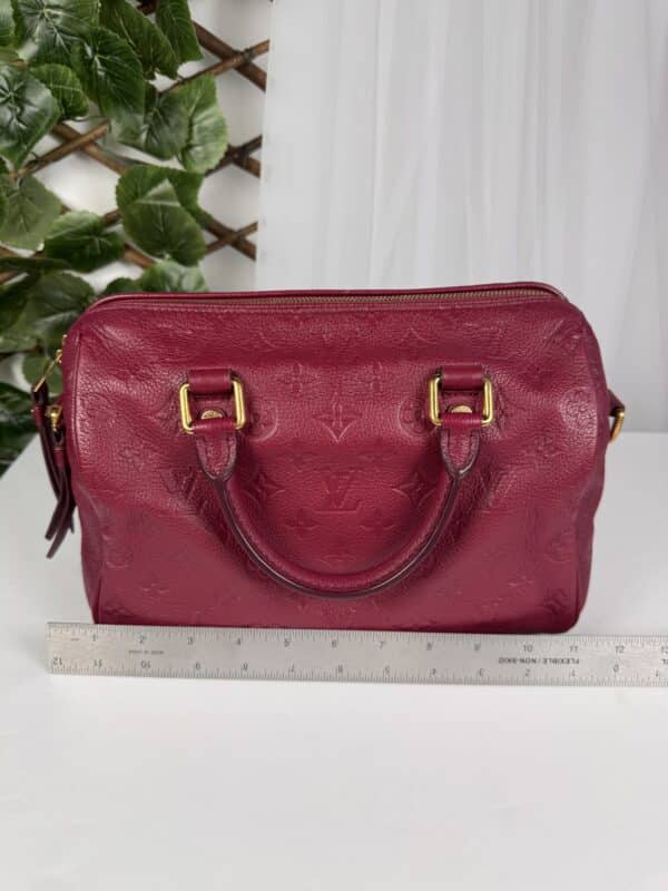 IMG_8198 Louis Vuitton Speedy Bandoulière 30 Aurore Monogram Empreinte Leather Handbag