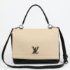 Louis Vuitton Lockme II BB Black & Beige Leather Top Handle Crossbody Bag