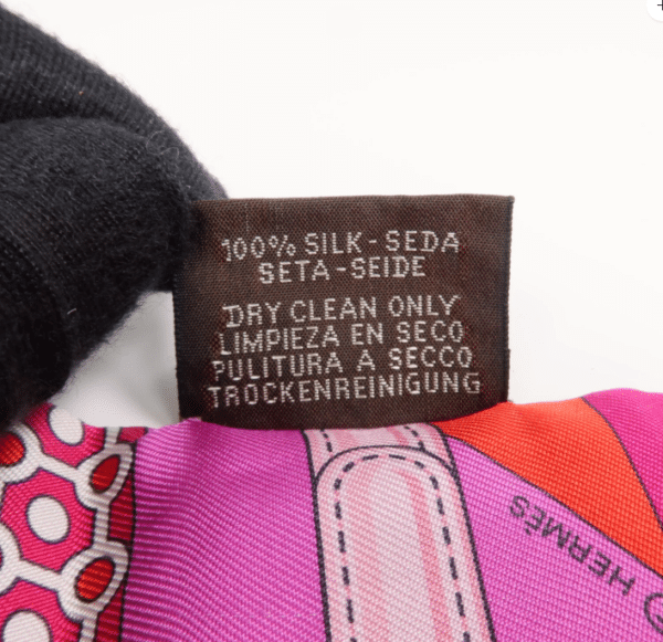 Screenshot 2026-08-30 161902 Hermès Twilly Silk Scarf – Pink, Red & Purple Geometric Equestrian Print
