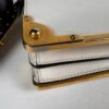 p1-103.jpg Prada Cahier White and Black Leather Crossbody Bag 1BD045