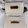 p1-108.jpg Prada Cahier White and Black Leather Crossbody Bag 1BD045