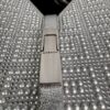 p1-12.jpg Givenchy Cut Out Mini Bag Silvery Grey Crystal Embellished Silk NWT