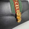 p1-120.jpg Gucci Sylvie Small Black Leather Web Ribbon Shoulder Bag 421882