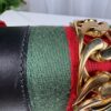 p1-122.jpg Gucci Sylvie Small Black Leather Web Ribbon Shoulder Bag 421882