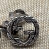 p1-128.jpg Gucci Interlocking G Engraved Sterling Silver Necklace and Earrings Set