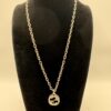 p1-132.jpg Gucci Interlocking G Engraved Sterling Silver Necklace and Earrings Set