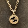 p1-133.jpg Gucci Interlocking G Engraved Sterling Silver Necklace and Earrings Set
