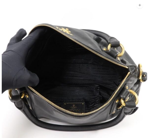 p1-144.jpg Prada BR4281 Nero Soft Calf Leather Convertible Buckle Satchel