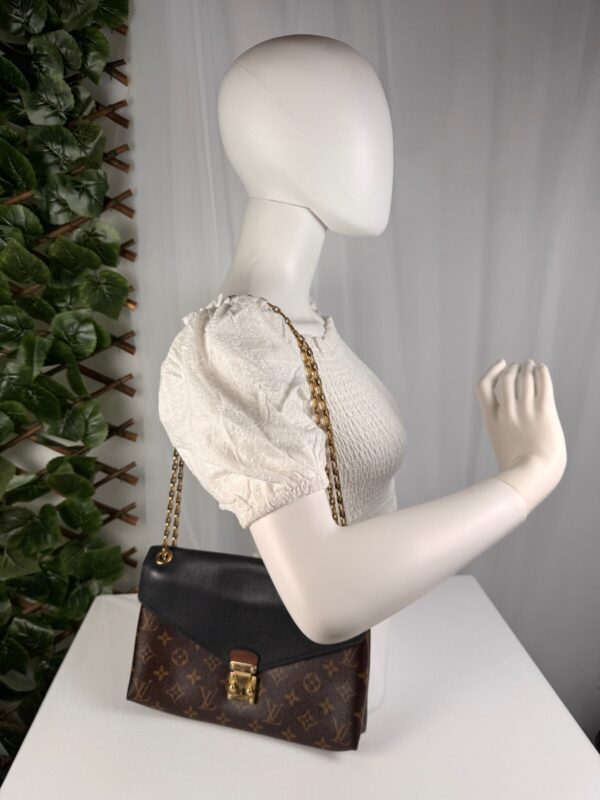 p1-15.jpg Louis Vuitton Pallas Chain M41223 Monogram Noir Black Leather Shoulder Bag